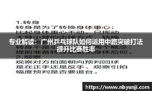 专业解读：广州乒乓球队如何运用中路突破打法提升比赛胜率