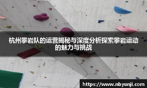 杭州攀岩队的运营揭秘与深度分析探索攀岩运动的魅力与挑战